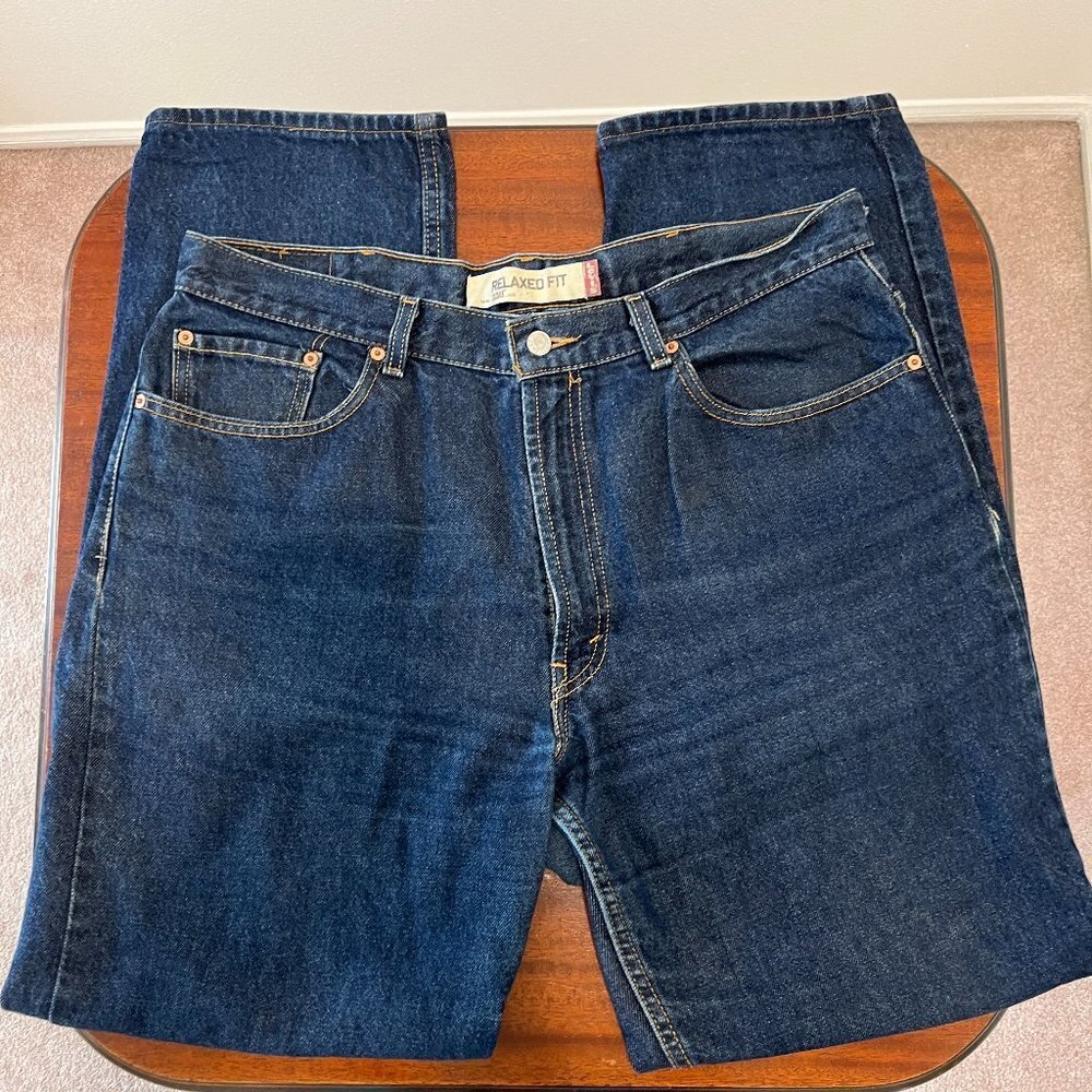 Levi's 550 Relaxed Fit Jeans - 38x34 - Dark Denim